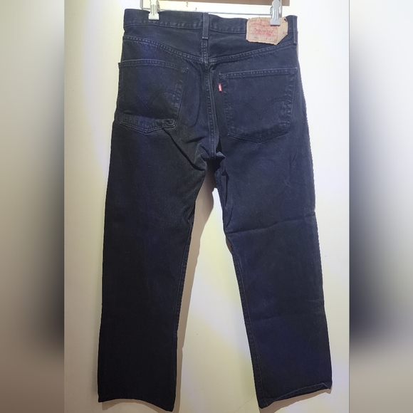 2x Men's Vintage Levi's 501 Black W34 L32 - Picture 11 of 13